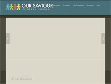 Tablet Screenshot of oursaviourjamaica.com